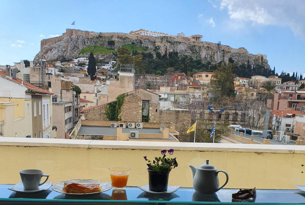 Prestige Penthouse - Breathtaking Parthenon Views In Plaka Lägenhet Aten Exteriör bild