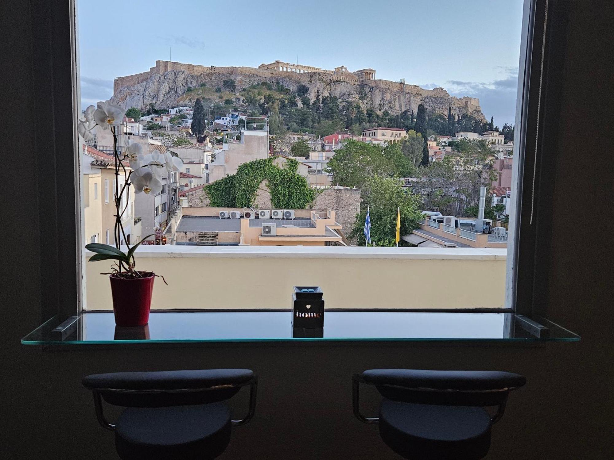 Prestige Penthouse - Breathtaking Parthenon Views In Plaka Lägenhet Aten Exteriör bild