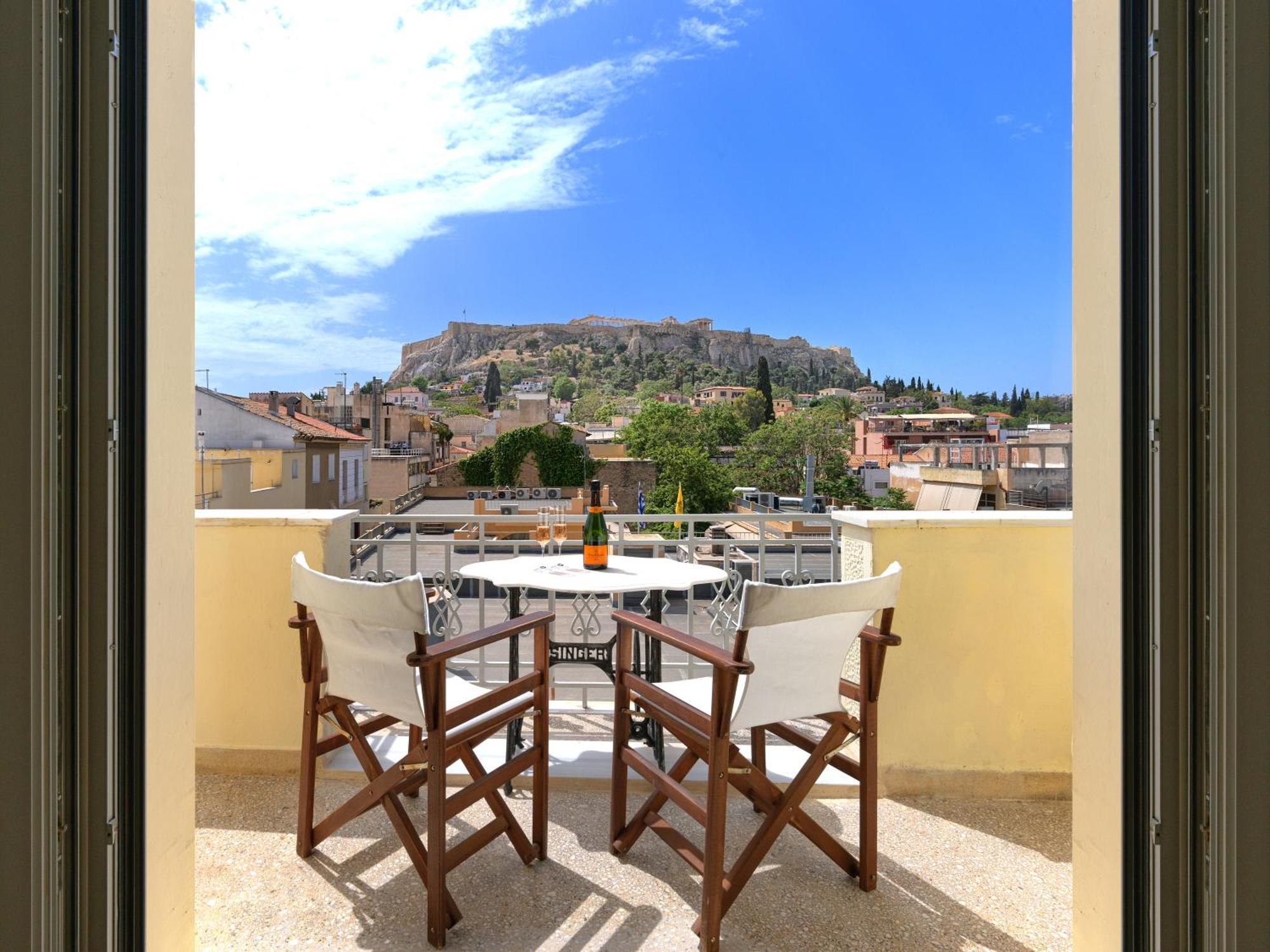 Prestige Penthouse - Breathtaking Parthenon Views In Plaka Lägenhet Aten Exteriör bild